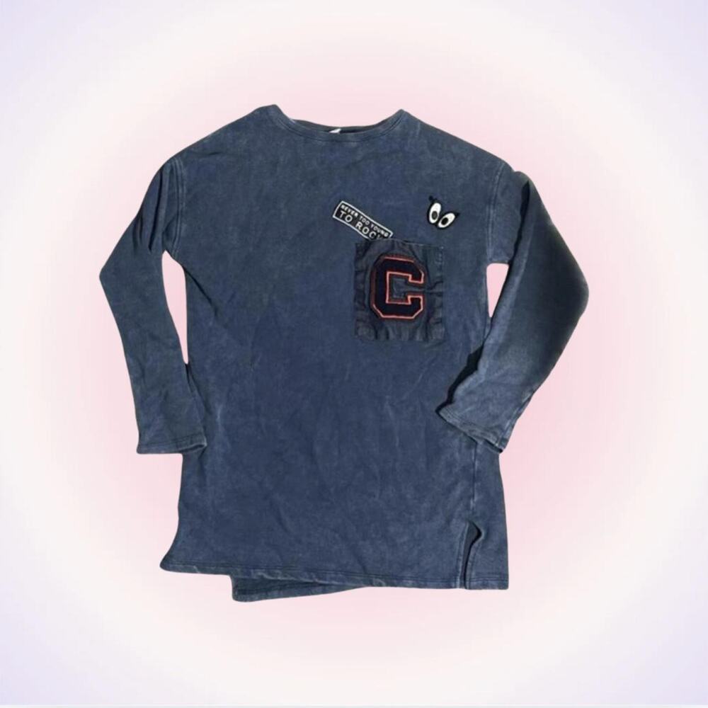 Navy blue long sleeve from Zara